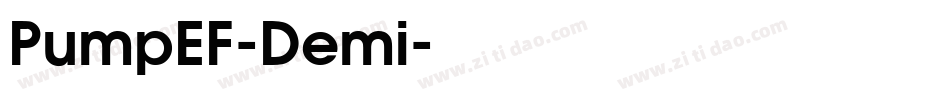 PumpEF-Demi字体转换