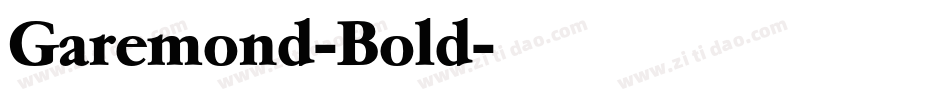 Garemond-Bold字体转换