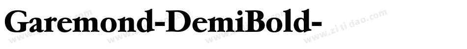 Garemond-DemiBold字体转换