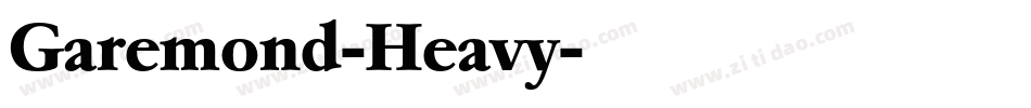 Garemond-Heavy字体转换