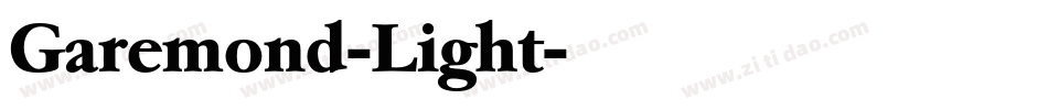 Garemond-Light字体转换