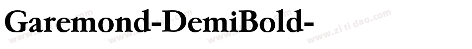 Garemond-DemiBold字体转换