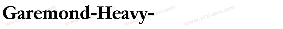 Garemond-Heavy字体转换