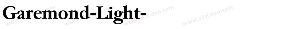 Garemond-Light字体转换