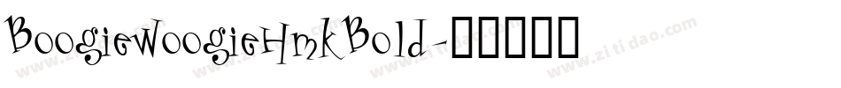 BoogieWoogieHmkBold字体转换