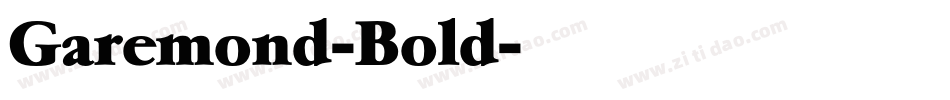 Garemond-Bold字体转换