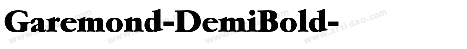 Garemond-DemiBold字体转换