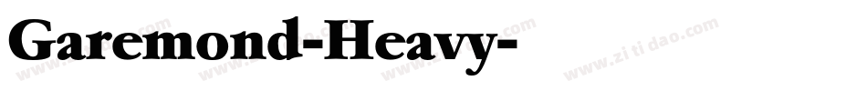 Garemond-Heavy字体转换