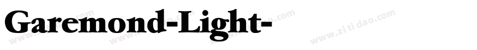 Garemond-Light字体转换