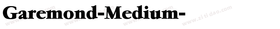 Garemond-Medium字体转换