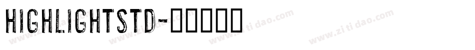 HighlightStd字体转换