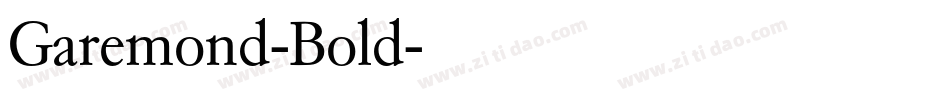 Garemond-Bold字体转换