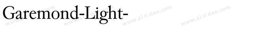 Garemond-Light字体转换