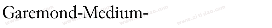 Garemond-Medium字体转换