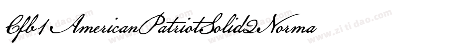 Cfb1AmericanPatriotSolid2Normal-wB86字体转换