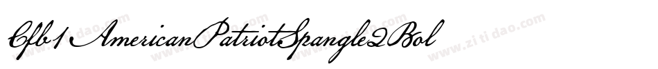 Cfb1AmericanPatriotSpangle2Bold-q1ol字体转换