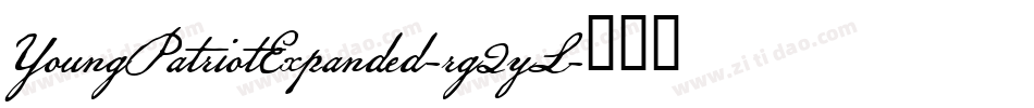 YoungPatriotExpanded-rg2yL字体转换
