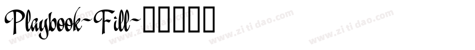 Playbook-Fill字体转换
