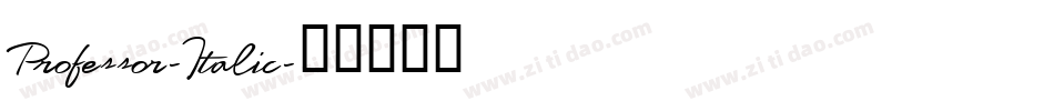 Professor-Italic字体转换