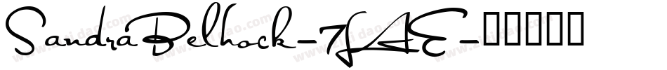 SandraBelhock-7LAE字体转换