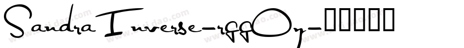 SandraInverse-rggOy字体转换