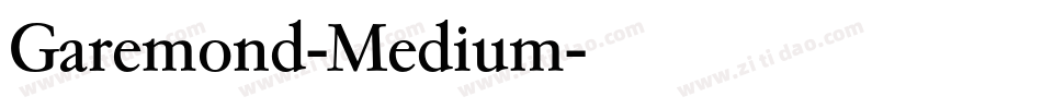 Garemond-Medium字体转换
