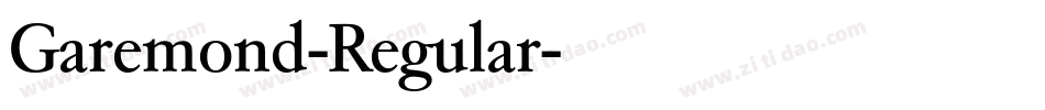 Garemond-Regular字体转换