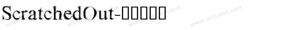 ScratchedOut字体转换