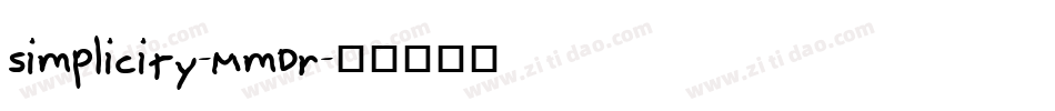 Simplicity-MmDr字体转换