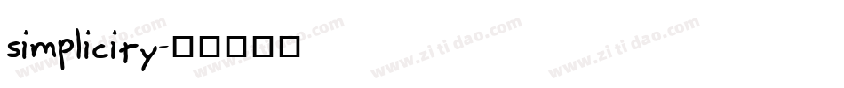 Simplicity字体转换