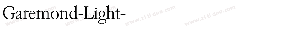 Garemond-Light字体转换
