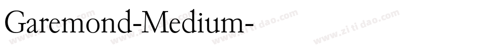 Garemond-Medium字体转换