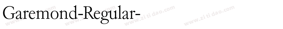 Garemond-Regular字体转换