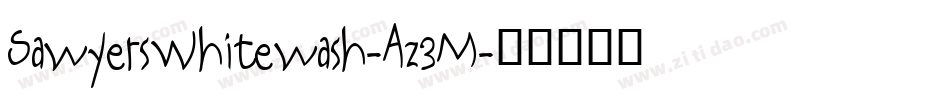 SawyersWhitewash-Az3M字体转换