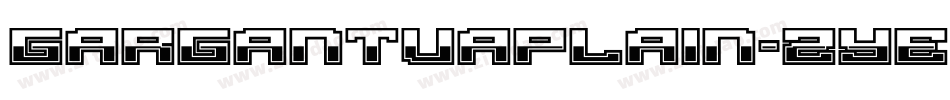 GargantuaPlain-zyE4字体转换