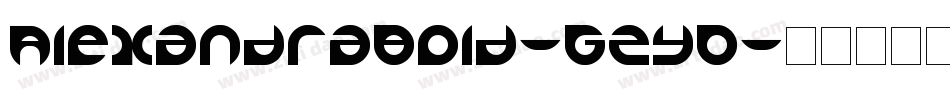 AlexandraBold-GzyD字体转换