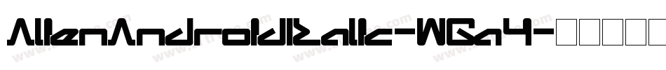 AlienAndroidItalic-WGa4字体转换