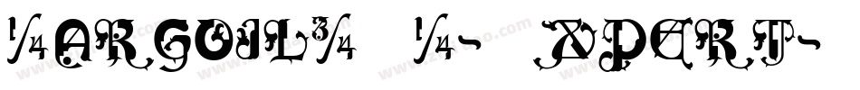 GargoilICG-Expert字体转换