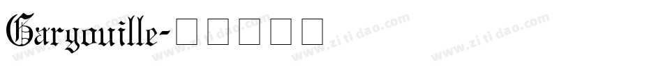 Gargouille字体转换