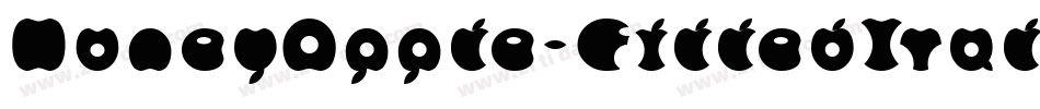 HoneyApple-FilledItalic-3字体转换
