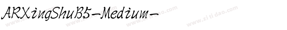 ARXingShuB5-Medium字体转换