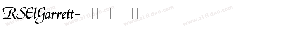 RSElGarrett字体转换