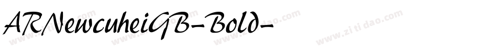 ARNewcuheiGB-Bold字体转换