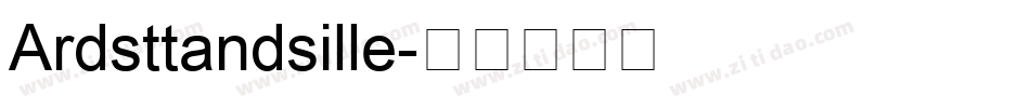 Ardsttandsille字体转换