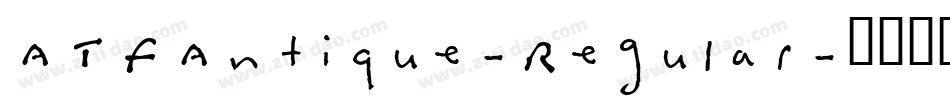 ATFAntique-Regular字体转换