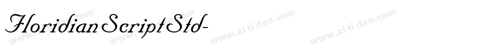 FloridianScriptStd字体转换