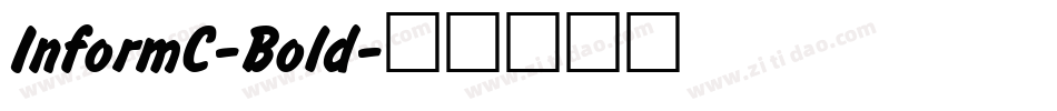 InformC-Bold字体转换