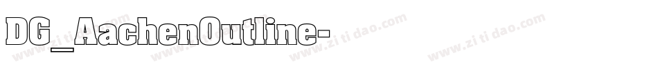 DG_AachenOutline字体转换