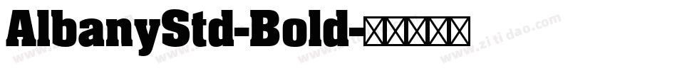 AlbanyStd-Bold字体转换