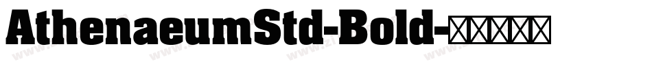 AthenaeumStd-Bold字体转换